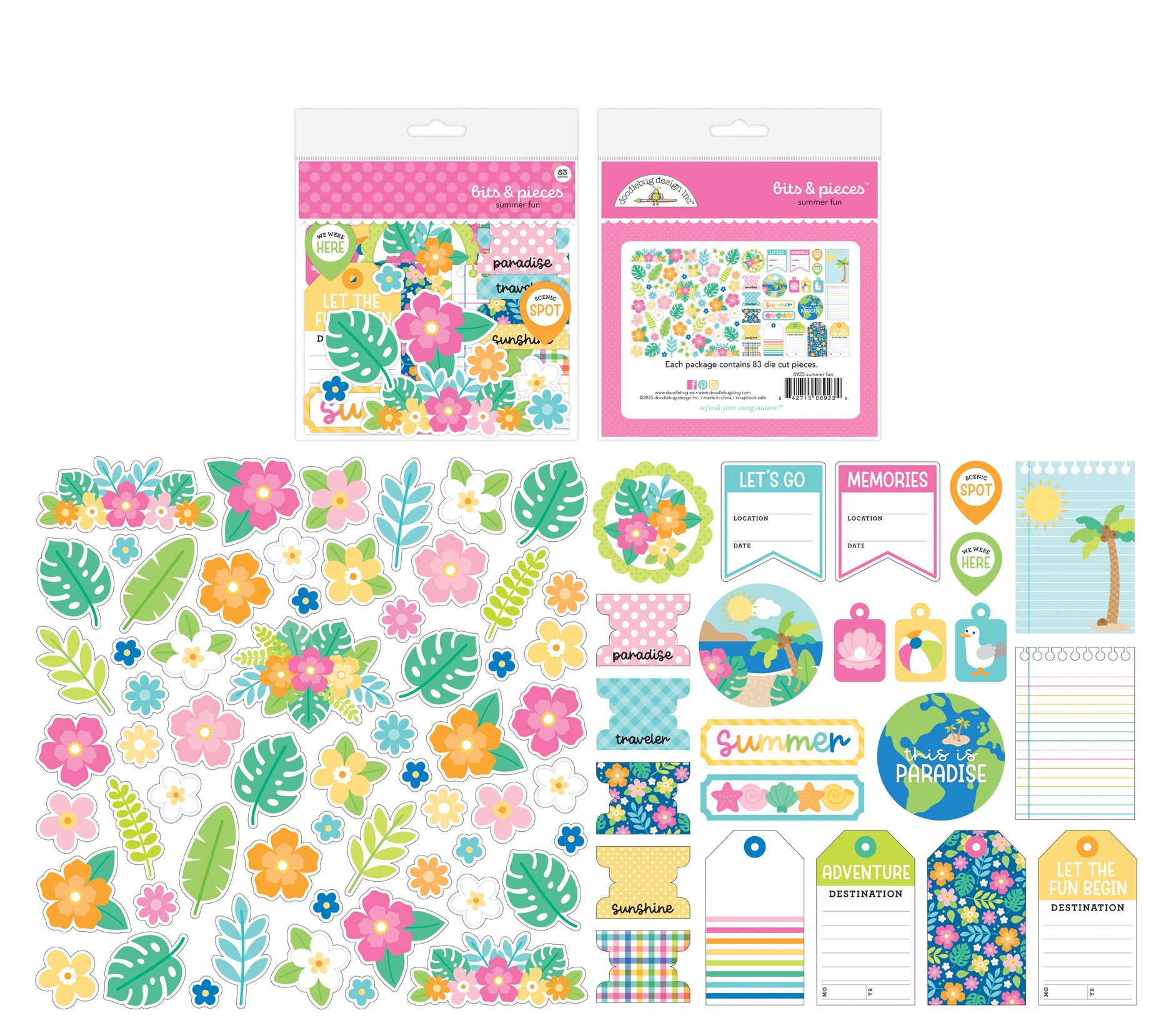 Summer Fun - Bits and Pieces - Ephemera